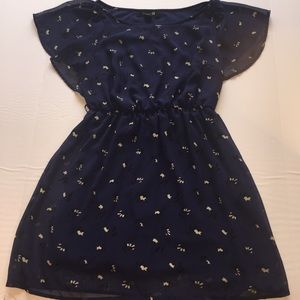 Forever 21 Navy Blue Flowy Dress